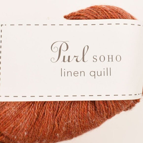 Purl Soho Linen Quill Yarn Skein Wool Alpaca Linen 439 Yards Color Kiln Red - Picture 4 of 4